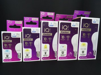 IQ-LED žiarovka 9W, E27,A60, 230V, teplá biela, Svetelný LED zdroj obrazok-1